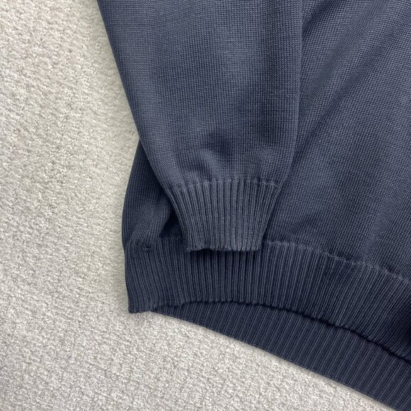 Paul & Shark Pure Wool Sweater Men's Size L Collared Half Zip Jumper Navy Read* - Picture 5 of 16